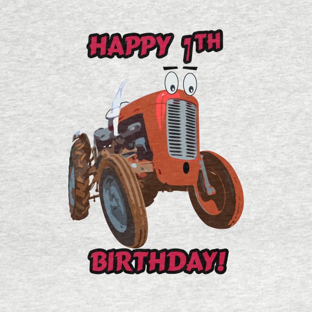 Happy 7th Birthday tractor design by seadogprints